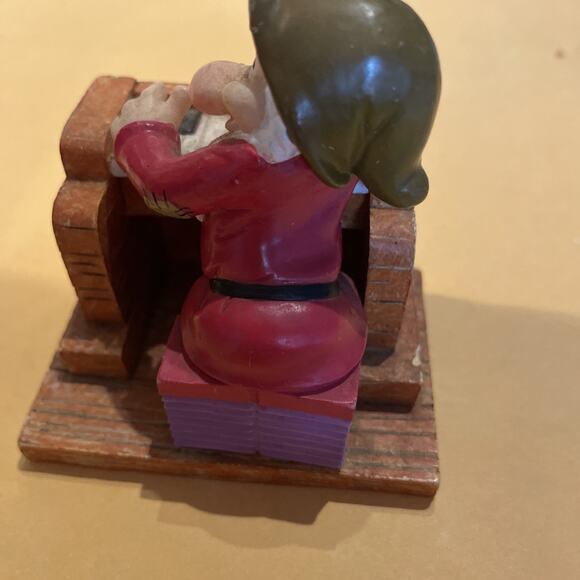 Vintage 65th Anniversary Disney GRUMPY Playing Piano Figurine Enesco 105646 - Picture 2 of 7